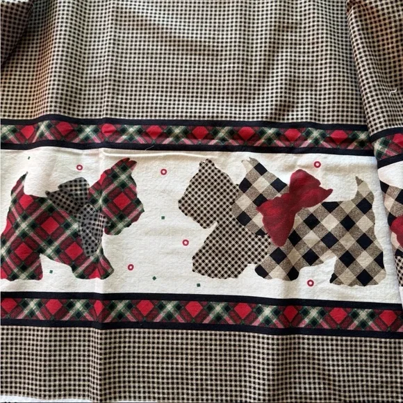 Daisy Kingdom Scottie Border #2701 Fabric 1997 Plaid Terrier Quilting Cotton - Picture 3 of 12